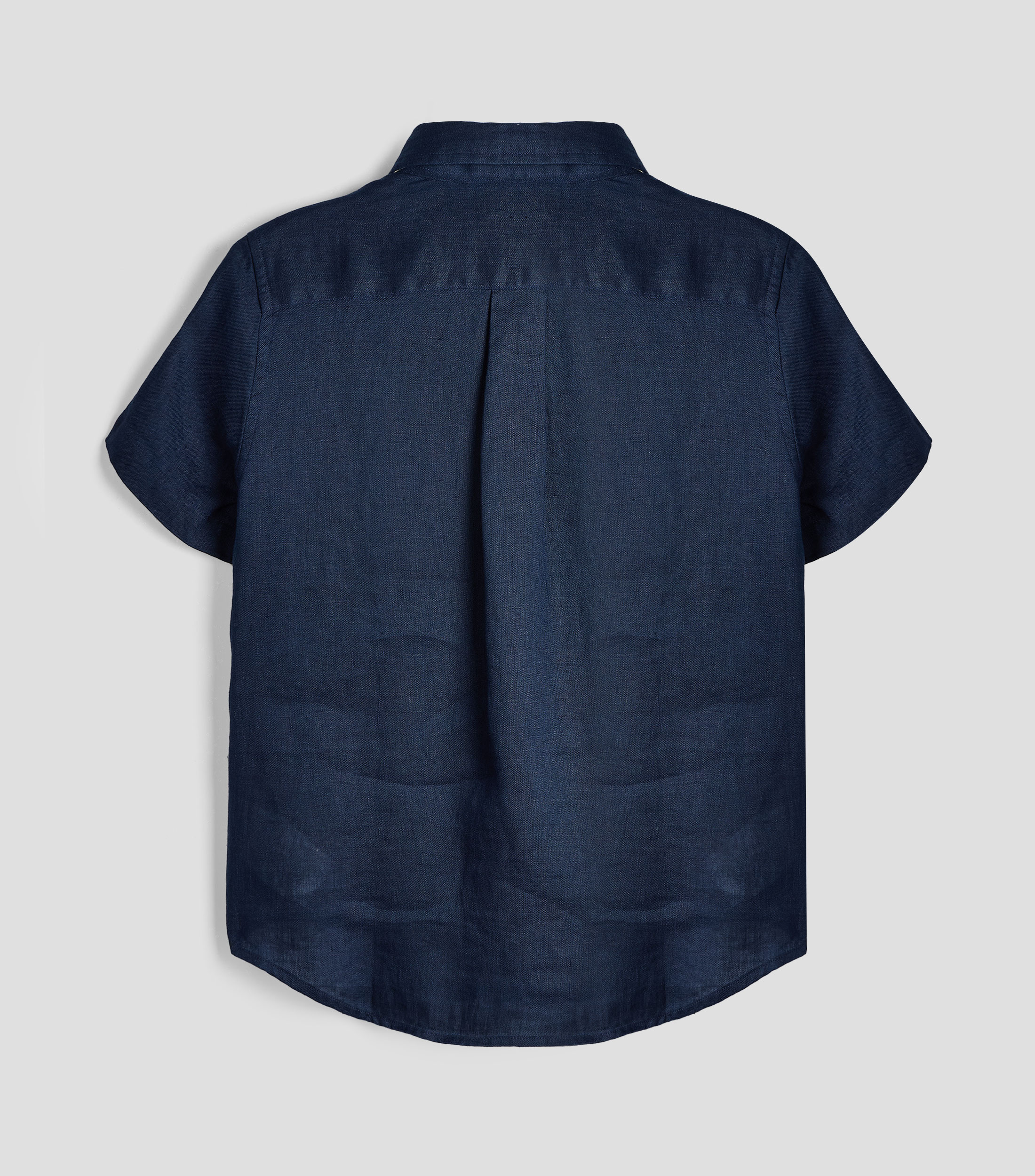 Camisa lisa manga corta Bebé